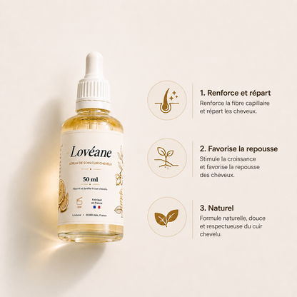 Sérum cuir chevelu Lovéane aux huiles végétales, vue 2